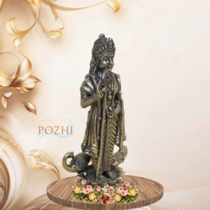 Handcrafted Lord Murugan Brass Idol – 3 inch Antique Finish for Pooja and Home Décor