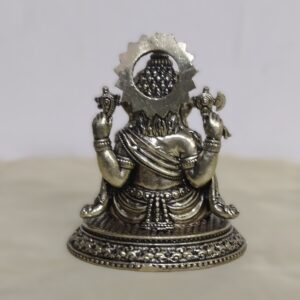 Back view of Antique Brass Ganesha Idol – 2.5 Inch