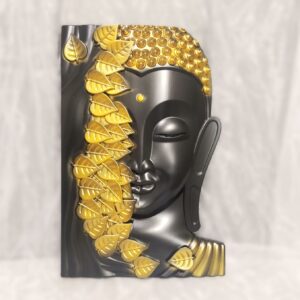 black & gold buddha wall hanging