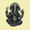 Black and Gold Lord Ganesha Wall Hanging for Home Decor – POZHI Decor